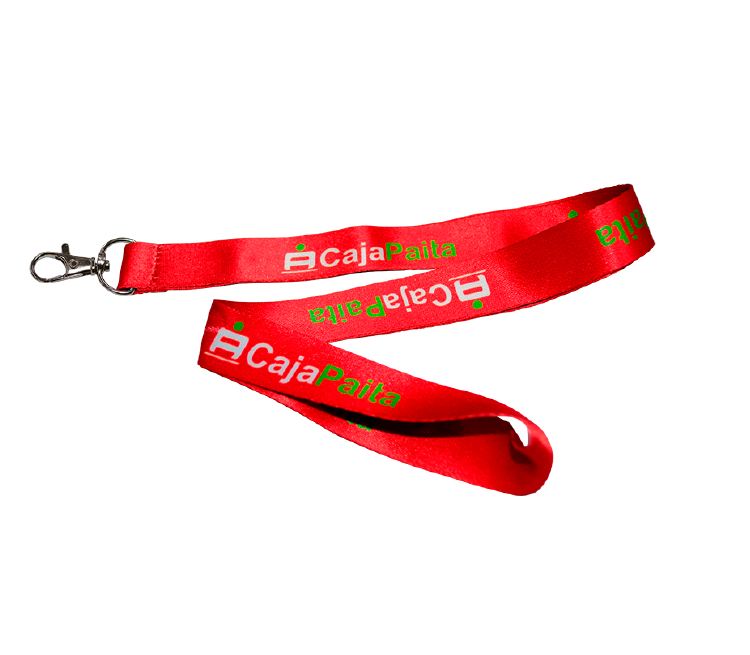 Cinta lanyard con mosquetón 